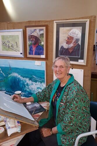 Trudy at work - Trudy Nicholson - Art