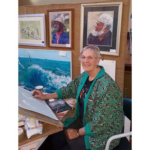 Trudy at work - Trudy Nicholson - Art